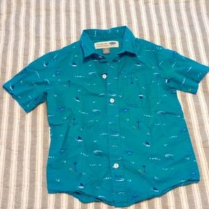 Cotton Shirt Beach Shark